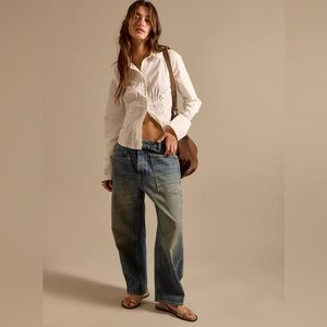 NWOT-We The Free Minimalist Moxie Barrel Jeans